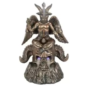 Image of Baphomet on Skull Backflow Burner