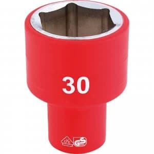 Image of Draper 1/2" Drive VDE Fully Insulated Hexagon Socket Metric 1/2" 30mm
