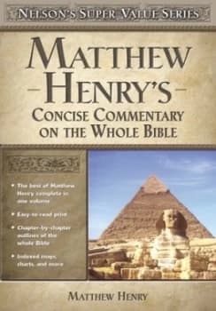 Image of Matthew Henrys Concise Commentary on the Whole Bible by Matthew Henry