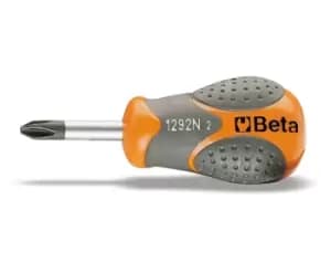 Image of Beta Tools 1292N Beta MAX Phillips Stubby Screwdriver PH2 x 6 x 30mm 012920106