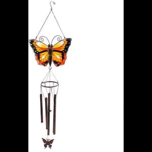 Image of Yellow Butterfly Windchime Pack Of 6