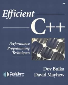 Image of Efficient C++ by Dov Bulka Book