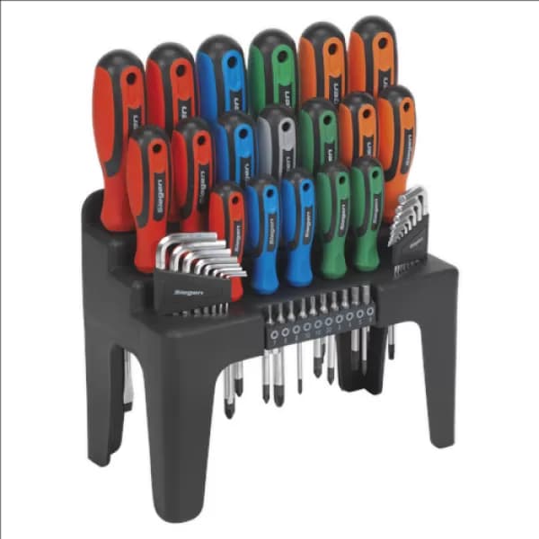 Image of Genuine SEALEY S01090 Screwdriver, Hex Key & Bit Set 44pc