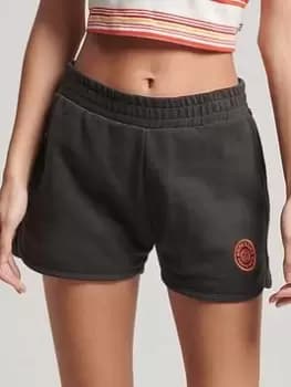 Image of Superdry Vintage Cali Shorts - Washed Black, Size 10, Women