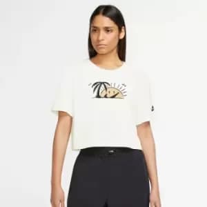 Image of Printed Cotton Crop Top