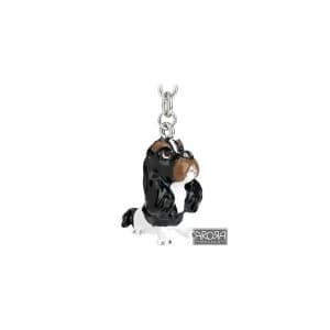 Image of Little Paws Key Ring Cavalier King Charles Spaniel - Tricolour