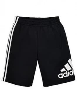 Image of adidas Boys Badge Of Sport Shorts - Black, Size 15-16 Years