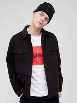Image of HUGO Enalu Overshirt - Black Size M Men