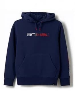 Image of Animal Boys Roadie Logo Hoodie - Navy, Size 7-8 Years