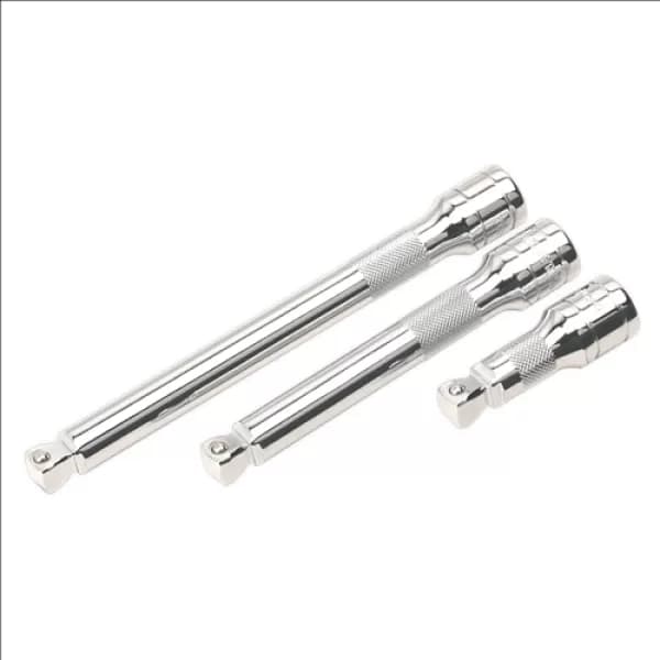 Image of Genuine SEALEY AK764 Wobble/Rigid Extension Bar Set 3pc 1/2Sq Drive