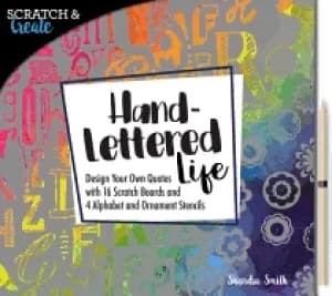 Image of scratch and create hand lettered life design your own quotes with 16 scratc