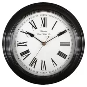 Image of Acctim Redbourn Vintage Black Quartz Clock