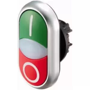 Image of Eaton M22-DDLF-GR-X1/X0 Double head pushbutton Front ring (PVC)