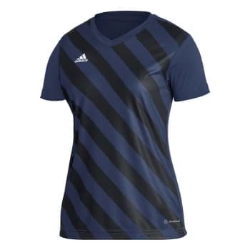 Image of adidas Entrada 22 Graphic Jersey Womens - Team Navy Blue 2 / Black