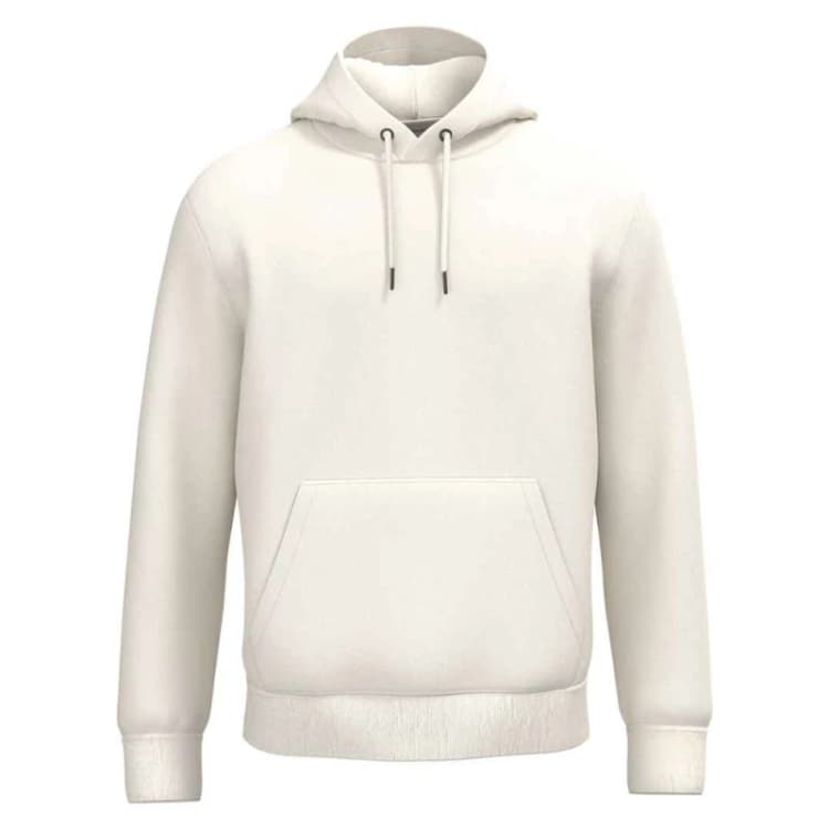 Image of Native Spirit Mens Plain Hoodie in Ivory Size: XS Ivory Male XS