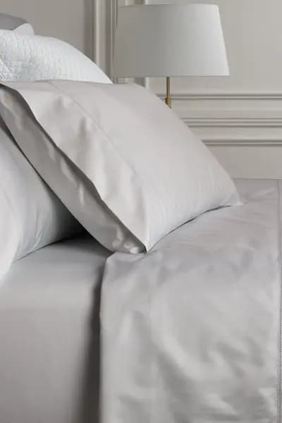 Image of Sheridan 1000 Thread Count Cotton Sateen Fitted Sheet Grey