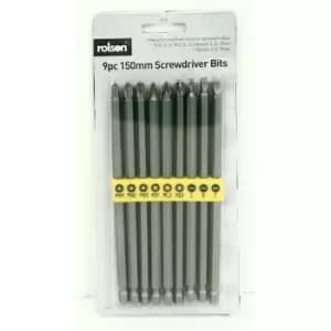 Image of Rolson 9 Piece x 150mm Bit Set