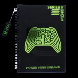 Image of Xbox A5 notebook with dangler and foil for Merchandise