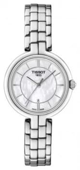 Image of Tissot Womens Flamingo Stainless Steel Mother Of Pearl Dial Watch