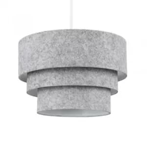 Image of Aztec Felt Pyramid Pendant Shade in Grey