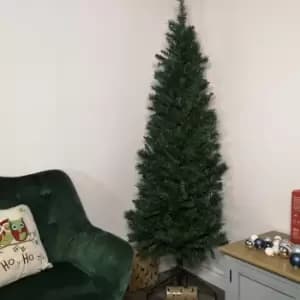Image of 6.5ft (2m) Premier Dual Purpose Corner & Half Wall PVC Christmas Tree