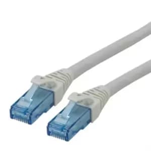 Image of Roline Unshielded Cat6a Cable Assembly 1m, Grey, Male RJ45