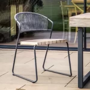 Image of Nawton Set of 2 Dining Chairs Grey