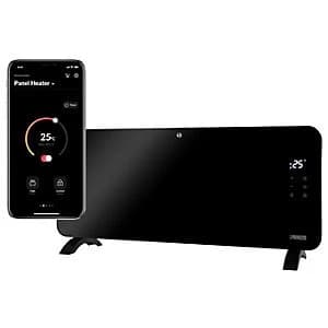 Image of Princess Smart Glass Panel Heater 1500W Black