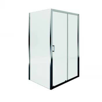 Image of Aqualux Sliding Door Shower Enclosure - 1200 x 900mm