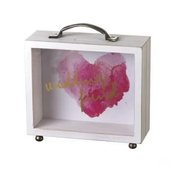 Image of Heart Wedding Fund Moneybox By Heaven Sends