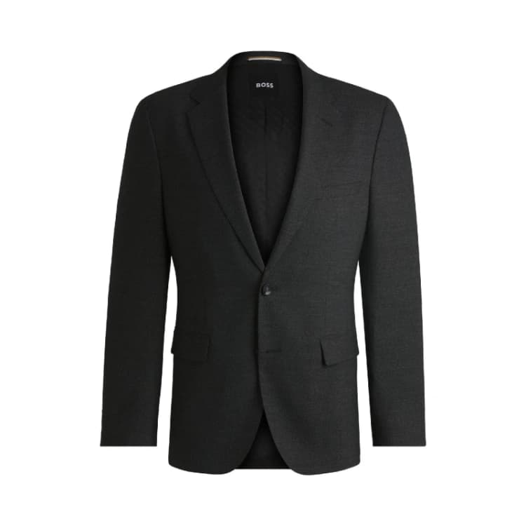 Image of Boss Mens Jasper Mm Formal Jacket Dark Grey male 38 (48)
