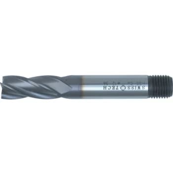 Image of 20.00MM HSS-Co 8% Threaded Shank Multi Flute End Mills - TiCN Coated - Swisstech