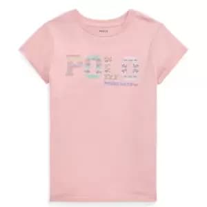 Image of Polo Ralph Lauren Polo Ralph Lauren Print Logo T-Shirt Junior Girls - Pink