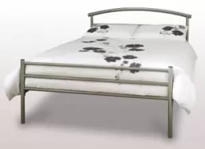 Image of Serene Brennington 4ft Small Double Silver Metal Bed Frame