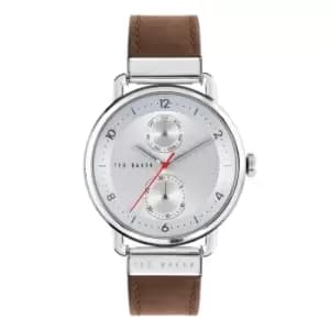 Image of Ted Baker BKPBXF004 Mens Brixham Brown Leather Strap Wristwatch