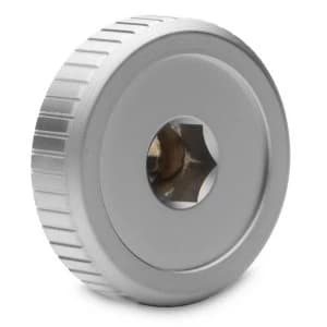 Image of EK Water Blocks EK-Quantum Torque Plug w/Badge - Satin Titanium