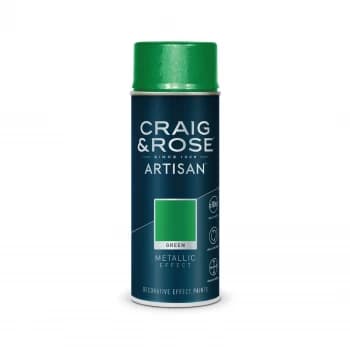 Image of Craig & Rose Artisan Metallic Effect Spray Paint - Green - 400ml
