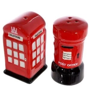 Image of Telephone and Letterbox Salt and Pepper Set