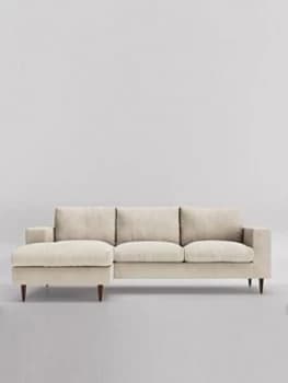 Image of Swoon Evesham Fabric Left Hand Corner Sofa - House Weave