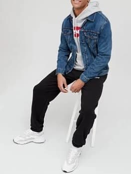 Image of Levis Washed Denim Trucker Jacket - Medium Indigo