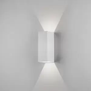 Image of Oslo LED Outdoor Large Up Down Wall Light Textured White IP65