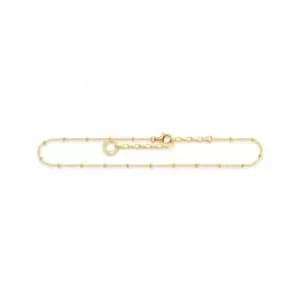 Image of Sterling Silver Gold Plated Dots Anklet AK0028-413-39