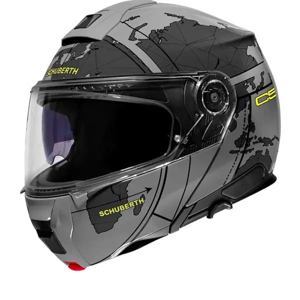 Image of Schuberth C5 Globe Grey Black Modular Helmet Size XL