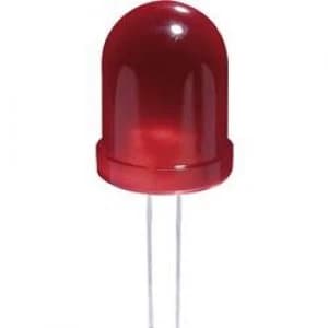 Image of LED wired Red Circular 10 mm 100 mcd 60