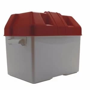Image of Trem Small Battery Box With Strap in Red