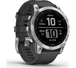 Image of Garmin fenix 7 - Silver & Graphite, 47 mm