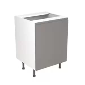 Image of KitchenKIT J-Pull 60cm Base Sink Unit - Gloss Dust Grey