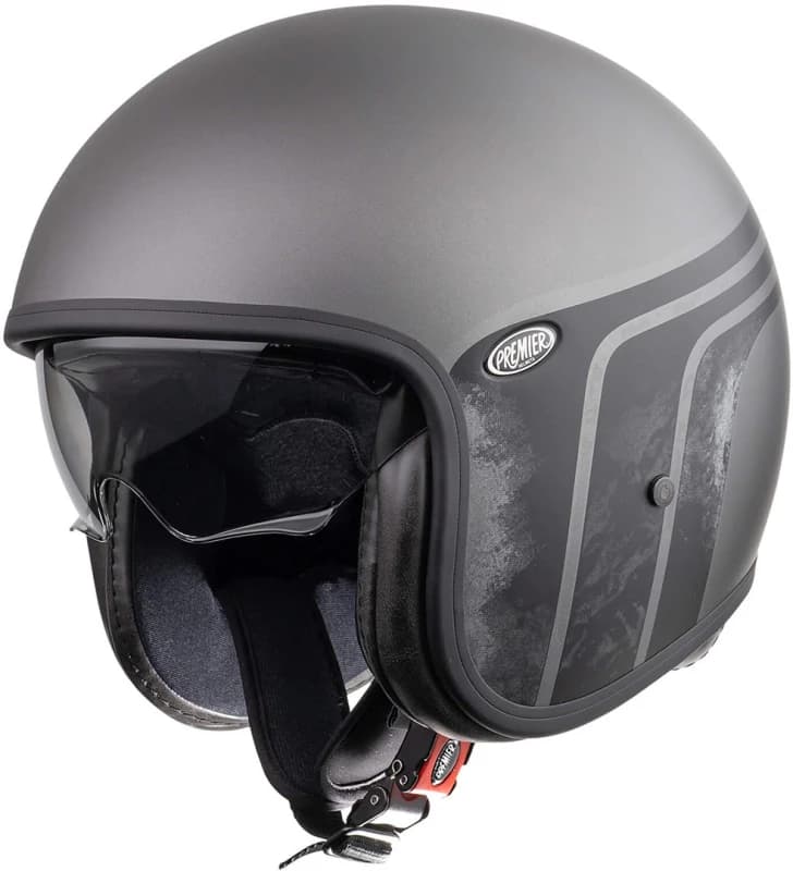 Image of Premier Vintage BTR 17 BM Jet Helmet, grey, Size XS for Men