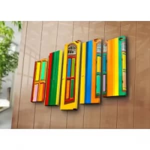 Image of 5PATK-62 Multicolor Decorative Canvas Painting (5 Pieces)