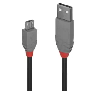 Image of Lindy 0,2m USB 2.0 Type A to Micro-B Cable, Anthra Line